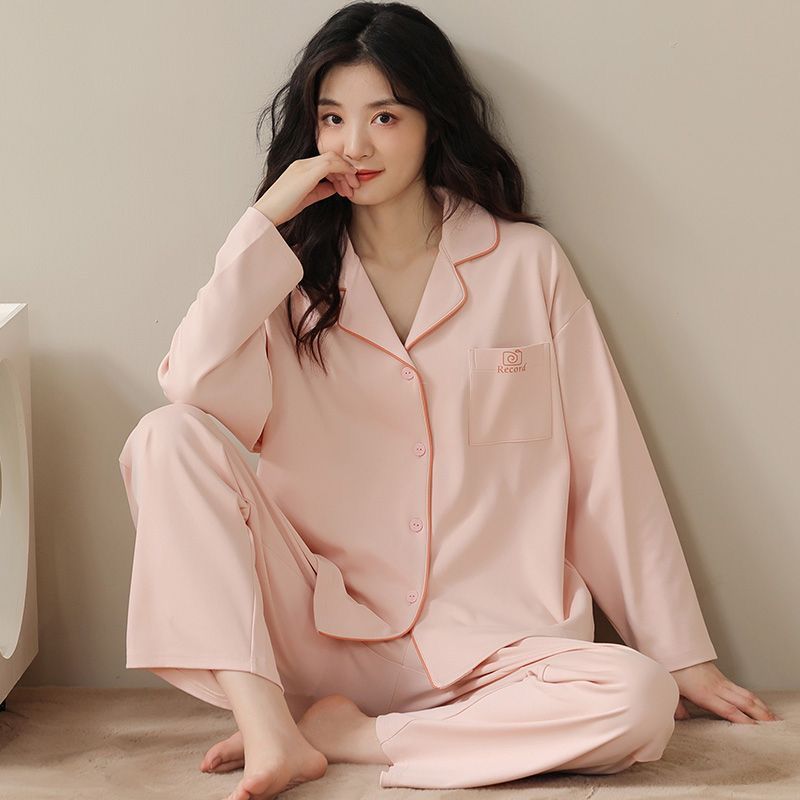 Women's Cotton Pajamas Can Be Worn Outside In Spring And Autumn