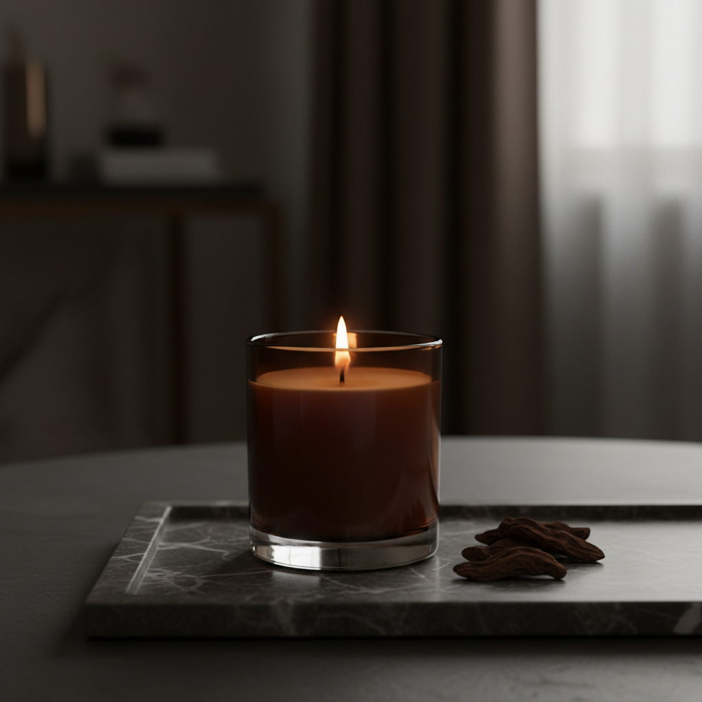 Amber & Oud Candle - Lifestyle