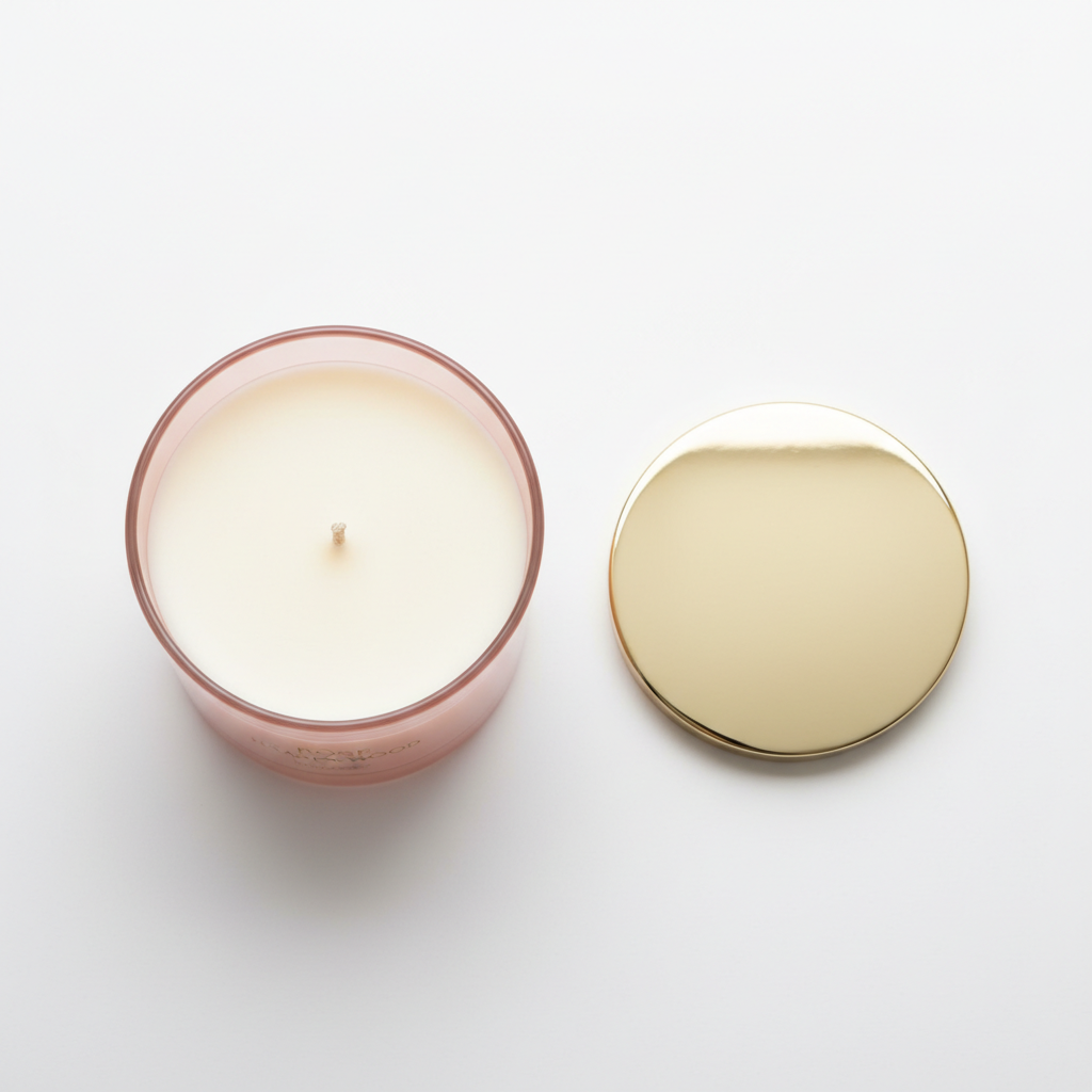 Rose & Sandalwood Candle - Top View