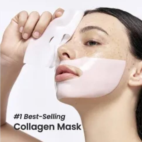 BIO-COLLAGEN Real Deep Mask -Hydrating, Pore Minimizing & Firming 34ml. 5 pcs